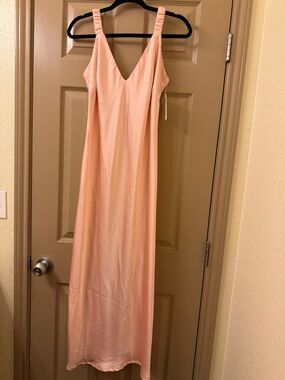 a new day Blush Pink V-Neck Maxi Slip Dress